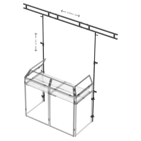 Vonyx DB3L Lightbridge till DB3, 2,7m, väska