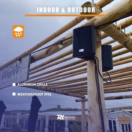 Power Dynamics BGO50V Högtalarset, 5", 120W, IP56, Svart