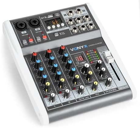 Vonyx VMM-K402 MusikMixer 4kanaler/BT/Eko/USB inspelning