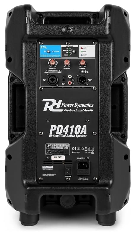 Power Dynamics PD410A 2 x slutsteg, Aktiv högtalare 10"