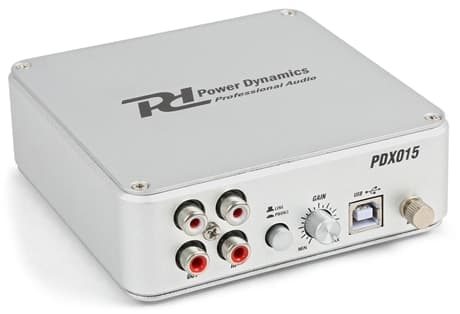 Power Dynamics PDX015 USB2.0 Förförstärkare, Skivspelare, Programm