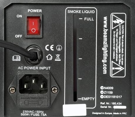 BeamZ S500P Rökmaskin inklusive vätska