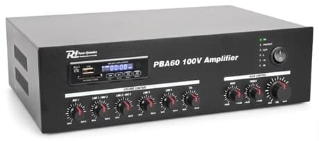 Power Dynamics PBA60 100V, Förstärkare, 60W USB/MP3/BT