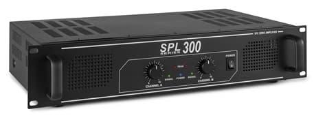 SPL300 Slutsteg 2x150W Peak Effekt svart