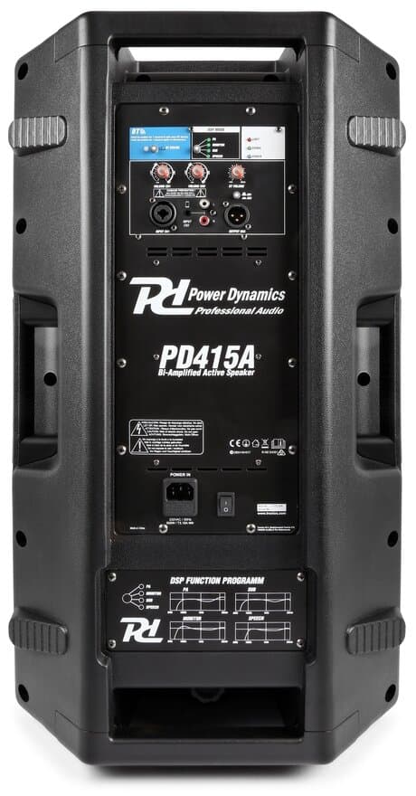 Power Dynamics PD415A Bi 2 x förstärkare, aktiv högtalare 15"