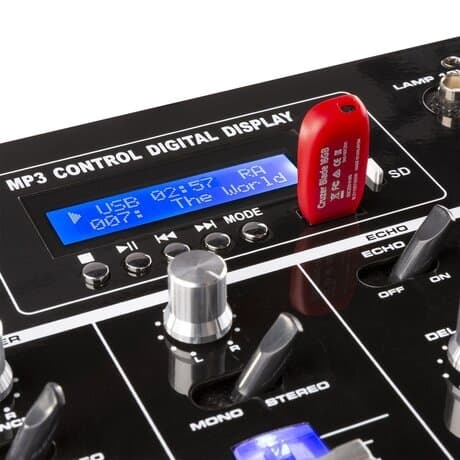 SkyTec STM-3007 6kanals mixer LED, MP3, BT ,