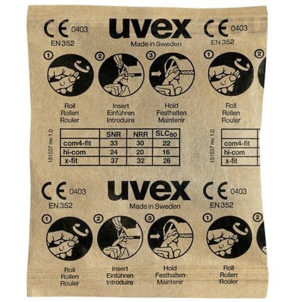 uvex 2112087 x-fit Hörselproppar 37 dB Engångs EN 352-2 100 par