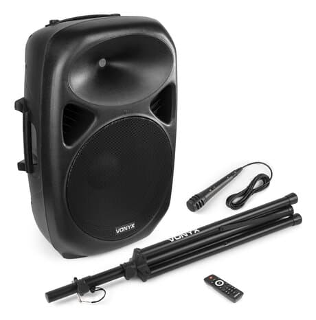 Vonyx SPS15A - 15" aktiv högtalare med Bluetooth och stativ