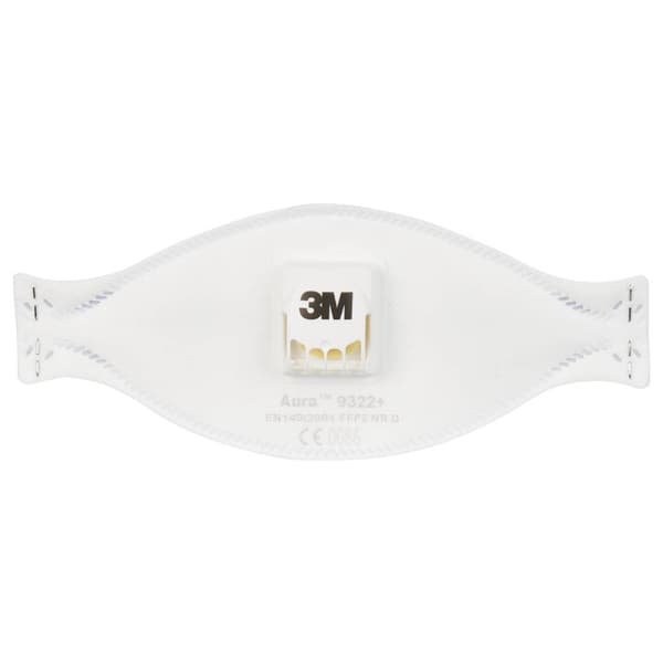 3M Aura™ 9322+ 9322+ Dammskyddsmask med ventil FFP2 D 10 st EN 149:2001, EN 149:2009 DIN 149:2001, DIN 149:2009