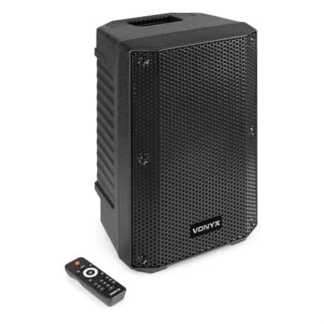 Vonyx VSA08BT aktiv högtalare Bluetooth - 250W Peak Power, dubbelförstärkt med mp3-spelare