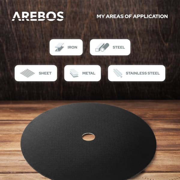 AREBOS skæreskiver 115 mm x 1,2 mm 50 stk INOX rustfrit stål metal flexskiver