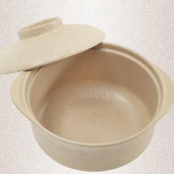 Nudelskål med låg - Beige