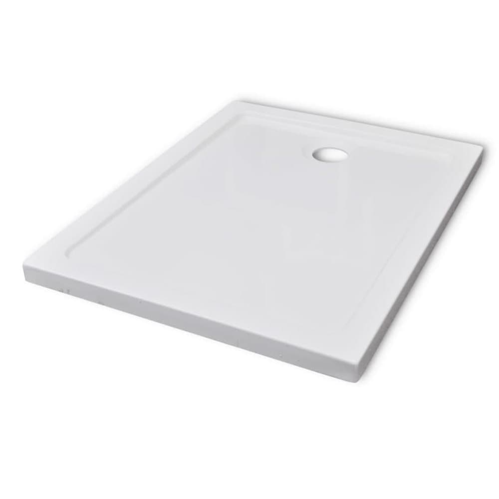 vidaXL ABS-dusjbunn rektangulær 70 x 90 cm