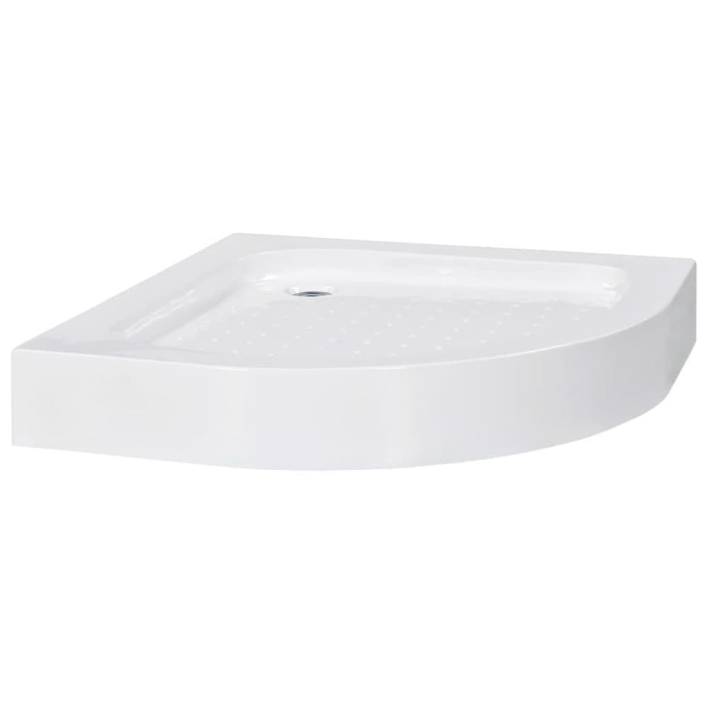 vidaXL brusekar 70 x 70 x 13,5 cm akryl hvid