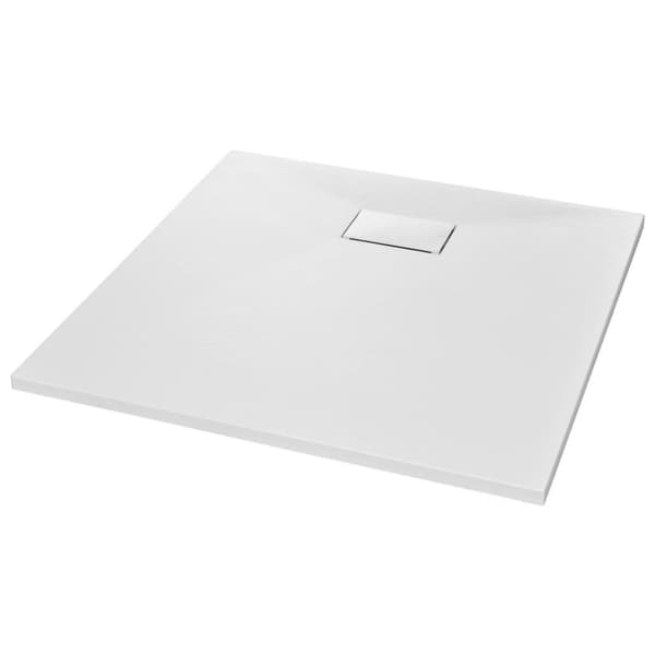 vidaXL brusekar SMC 80 x 80 cm hvid