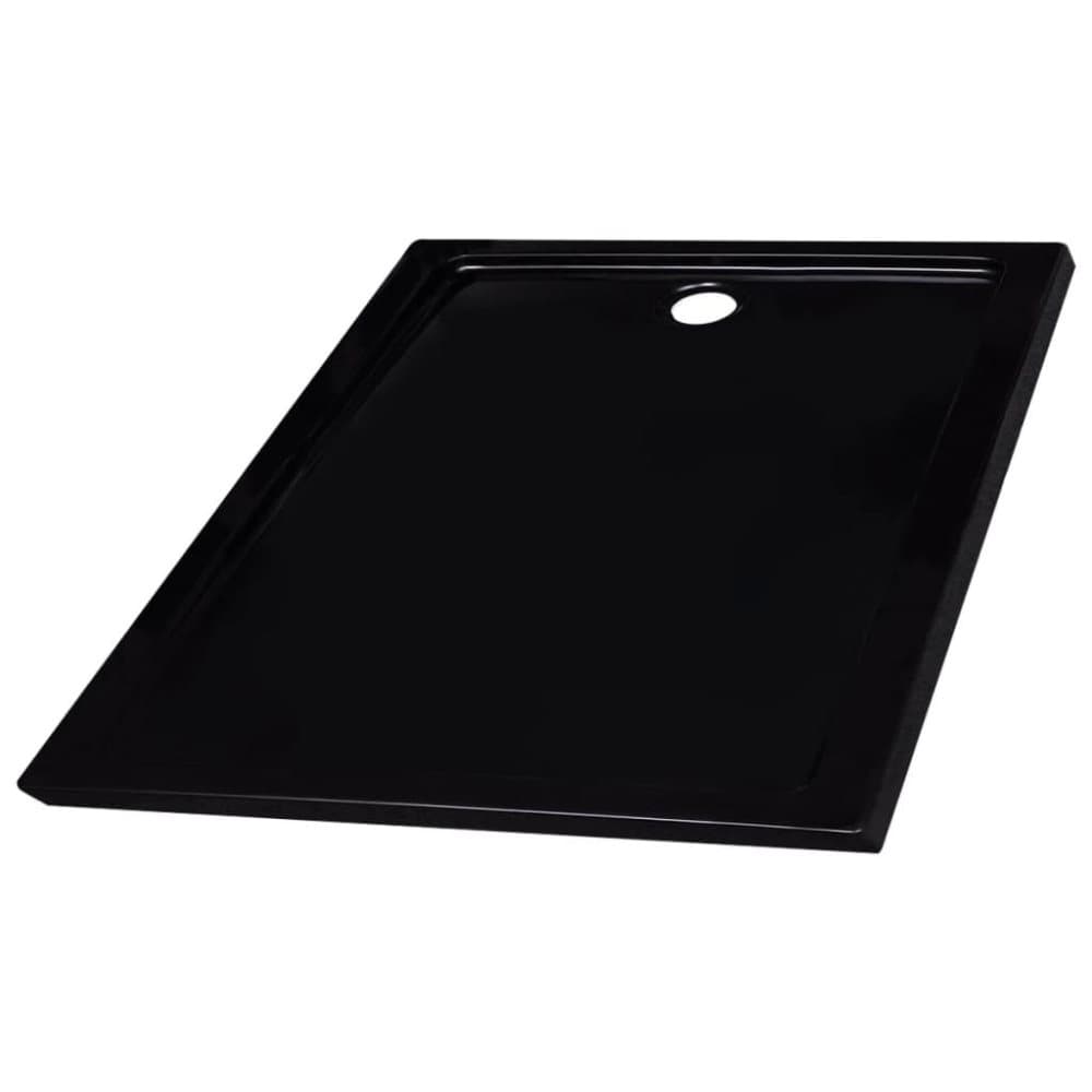 vidaXL brusekar 90x90 cm ABS sort
