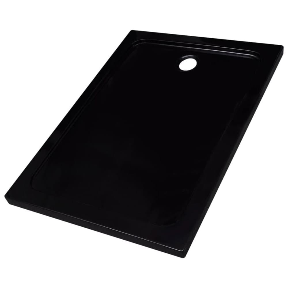 vidaXL brusekar 80x110 cm ABS sort