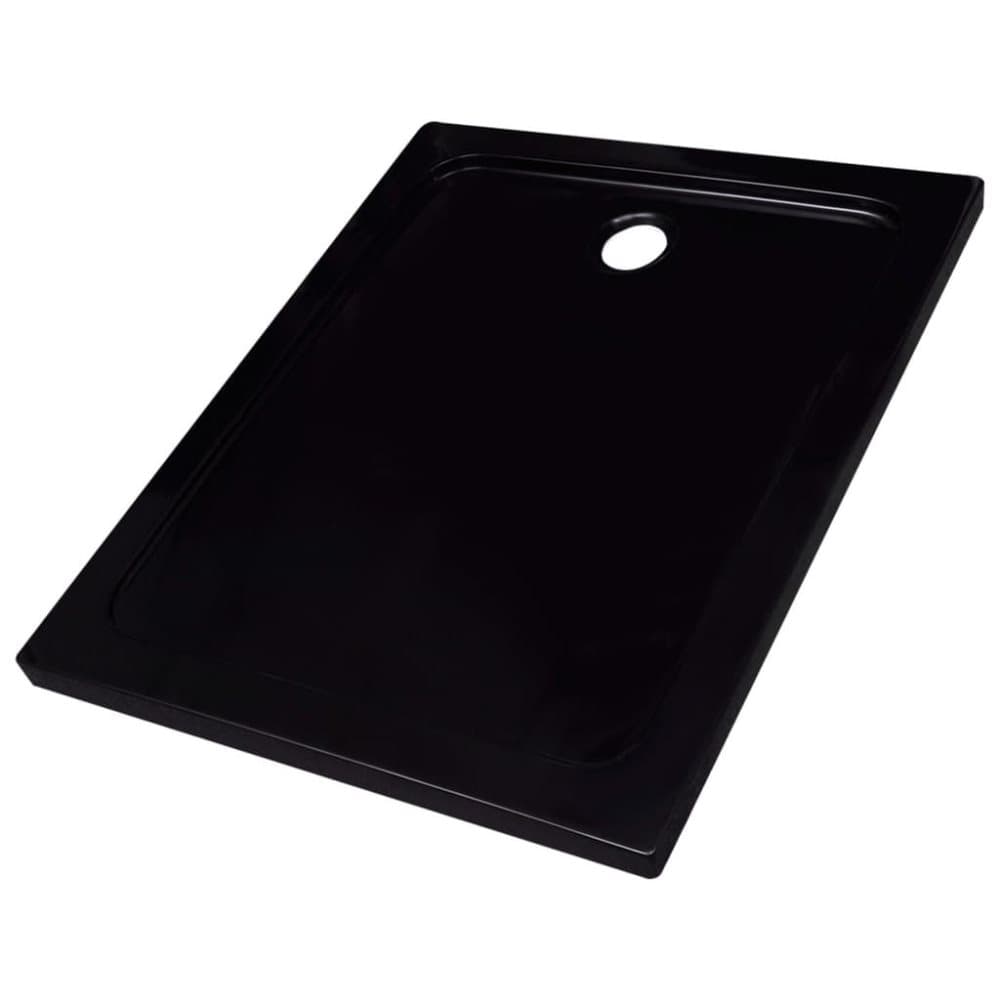 vidaXL brusekar 80x100 cm ABS sort