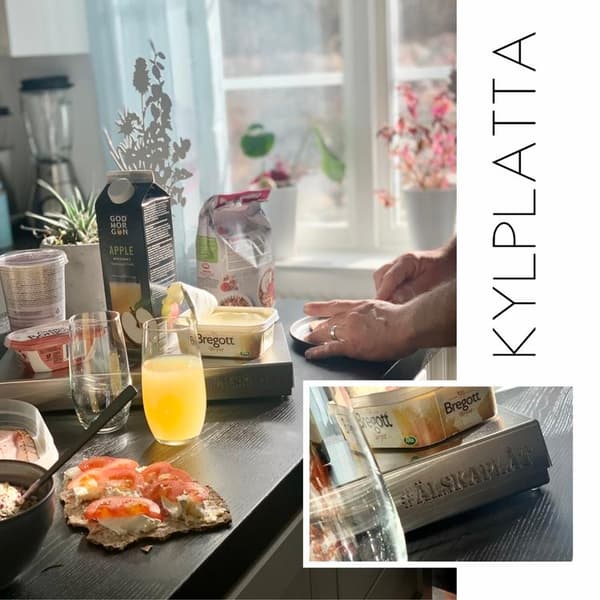 Kylplatta / Kylbricka Borstad Stål 38x18