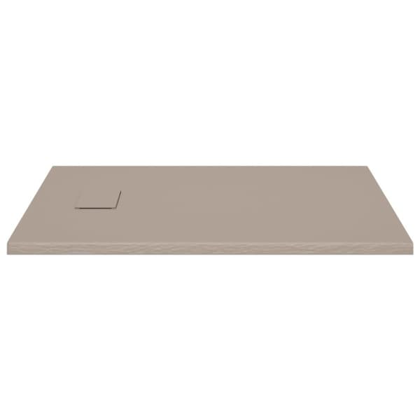 vidaXL Dusjbrett SMC brun 100x80 cm