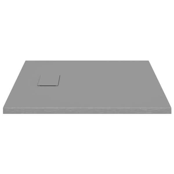 vidaXL brusekar 80x80 cm SMC grå