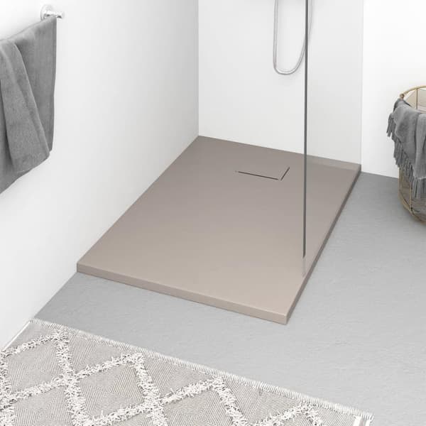 vidaXL Duschkar SMC brun 100x70 cm