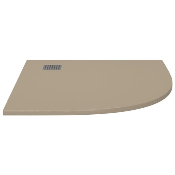 vidaXL brusekar SMC 90x90 cm brun
