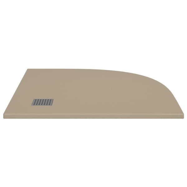 vidaXL brusekar SMC 90x90 cm brun
