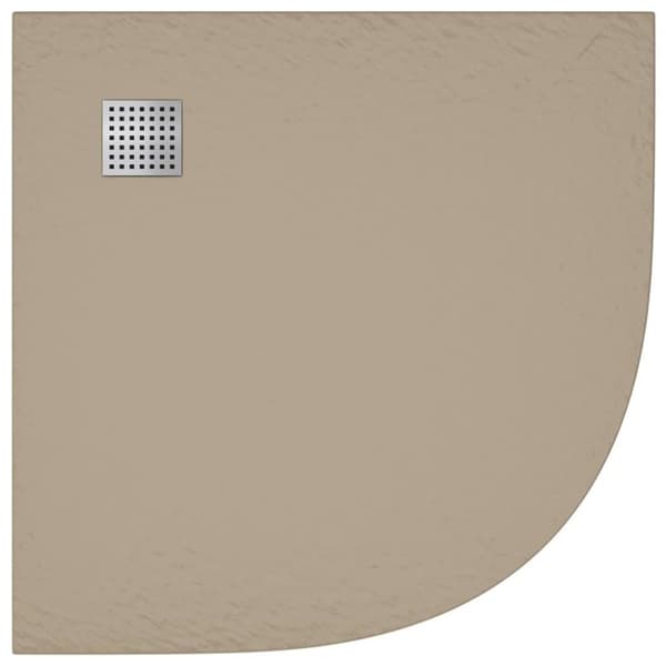 vidaXL brusekar SMC 90x90 cm brun