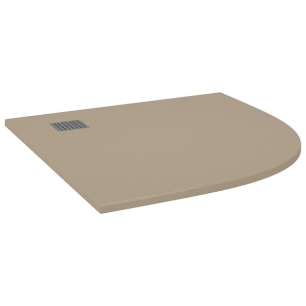 vidaXL brusekar SMC 90x90 cm brun