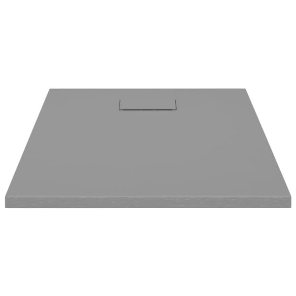 vidaXL brusekar 90x70 cm SMC grå