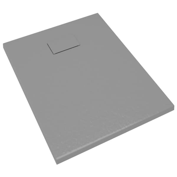 vidaXL brusekar 90x70 cm SMC grå