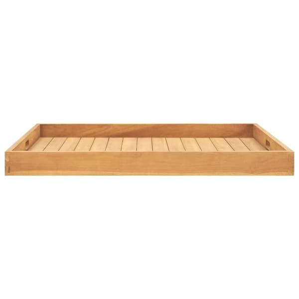 vidaXL serveringsbakke 80x80 cm massivt teaktræ