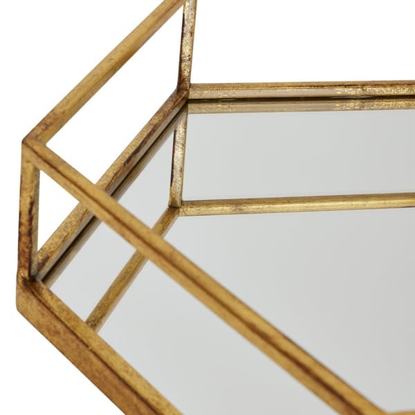 Hill Interiors Hexagon Tray Set (Pack of 2)
