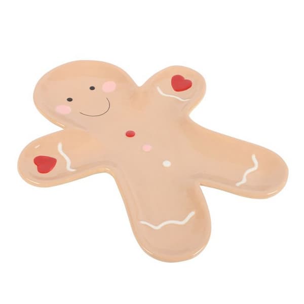 Something Different Ceramic Gingerbread Man Plate