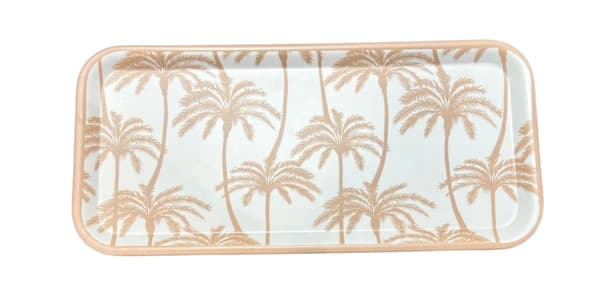 Bricka Palmer Beige/Vit Melamin