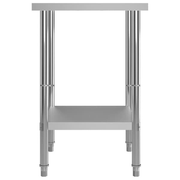 vidaXL Arbeidsbord for kjøkken 60x60x85 cm rustfritt stål