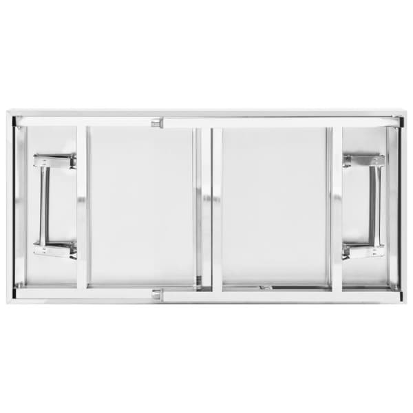 vidaXL Sammenleggbart arbeidsbord kjøkken 120x60x80 cm rustfritt stål