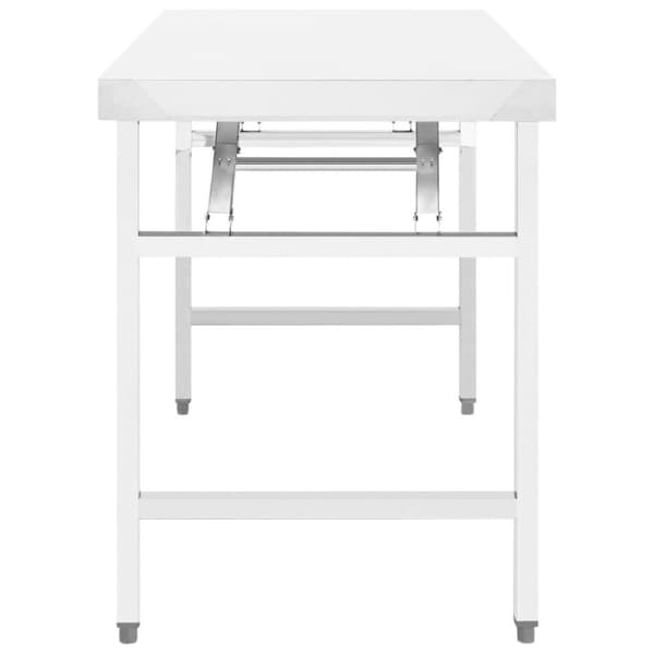 vidaXL foldbart arbejdsbord til køkken 85x60x80 cm rustfrit stål