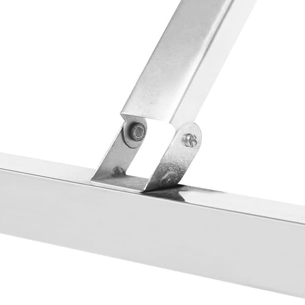 vidaXL foldbart arbejdsbord til køkken 120x60x80 cm rustfrit stål