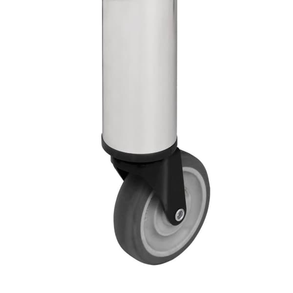 vidaXL arbejdsbord med hjul til køkken 100x45x85 cm rustfrit stål