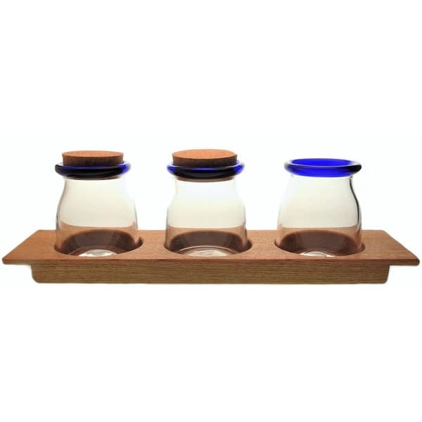 Blue Rim Herring Tray - Bergdalahyttan
