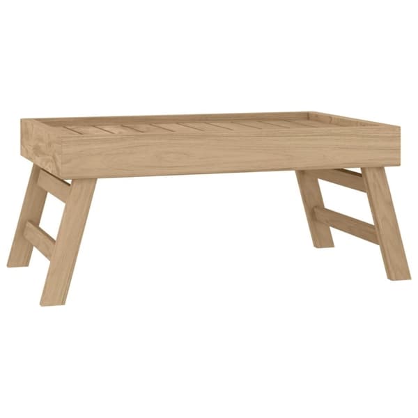 vidaXL foldbar bakke 55x35x25 cm massivt teaktræ