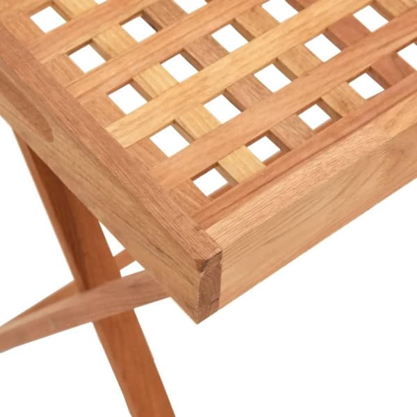 vidaXL Hopfällbart brickbord 52x36x56,5 cm massivt valnötsträ