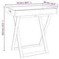 Miniatyrbillede 5 af 8: vidaXL foldbart bakkebord 52x36x56,5 cm massivt valnøddetræ
