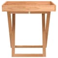 Miniatyrbillede 2 af 8: vidaXL foldbart bakkebord 52x36x56,5 cm massivt valnøddetræ