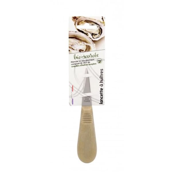 Ekologisk ostronkniv - Rostfritt stål - 15 x 3 x 2 cm - Innehåller 30% krossade ostronskal