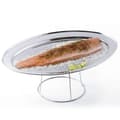 Miniatyrbild 2 av 2: 3 bordsstöd i rostfritt stål för skaldjursfat