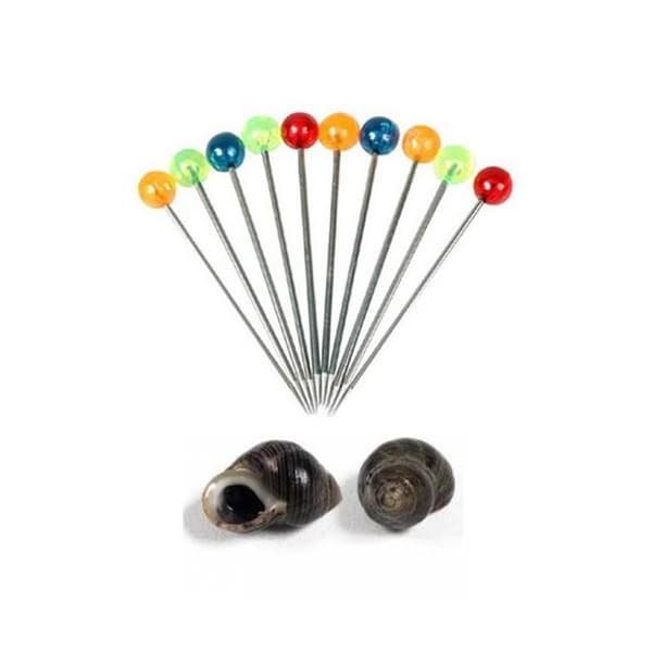 Utrustning skaldjur - Ej specificerat - 48 snigelstickor - Stål - Flerfärgad - Utformade dimensioner