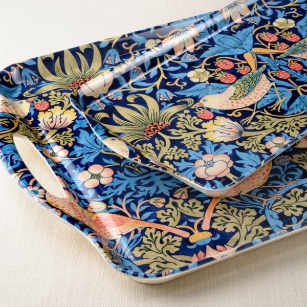 Strawberry Thief Blue Sandwich tray - Morris & Co